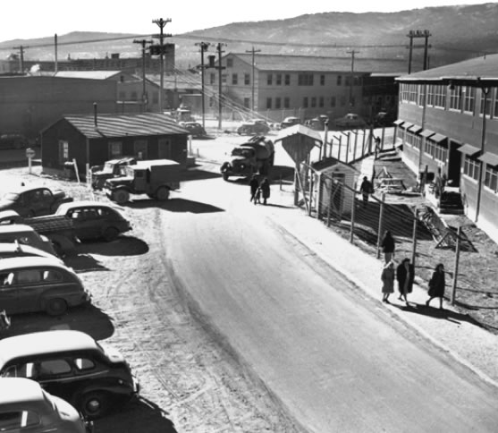 Les laboratoires (Tech Area) de Los Alamos en 1944